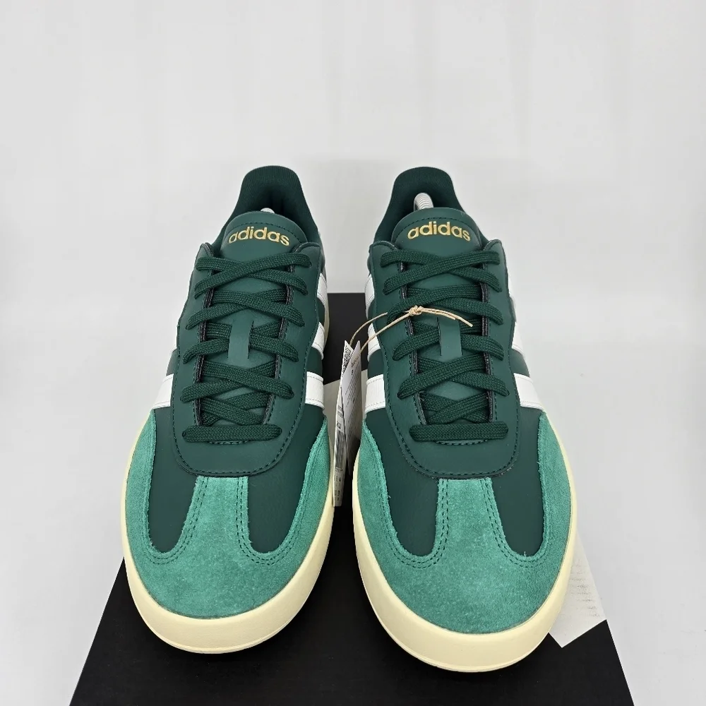 New adidas Barreda Lifestyle Collegiate Green Core White Men's Shoes Size 10.5